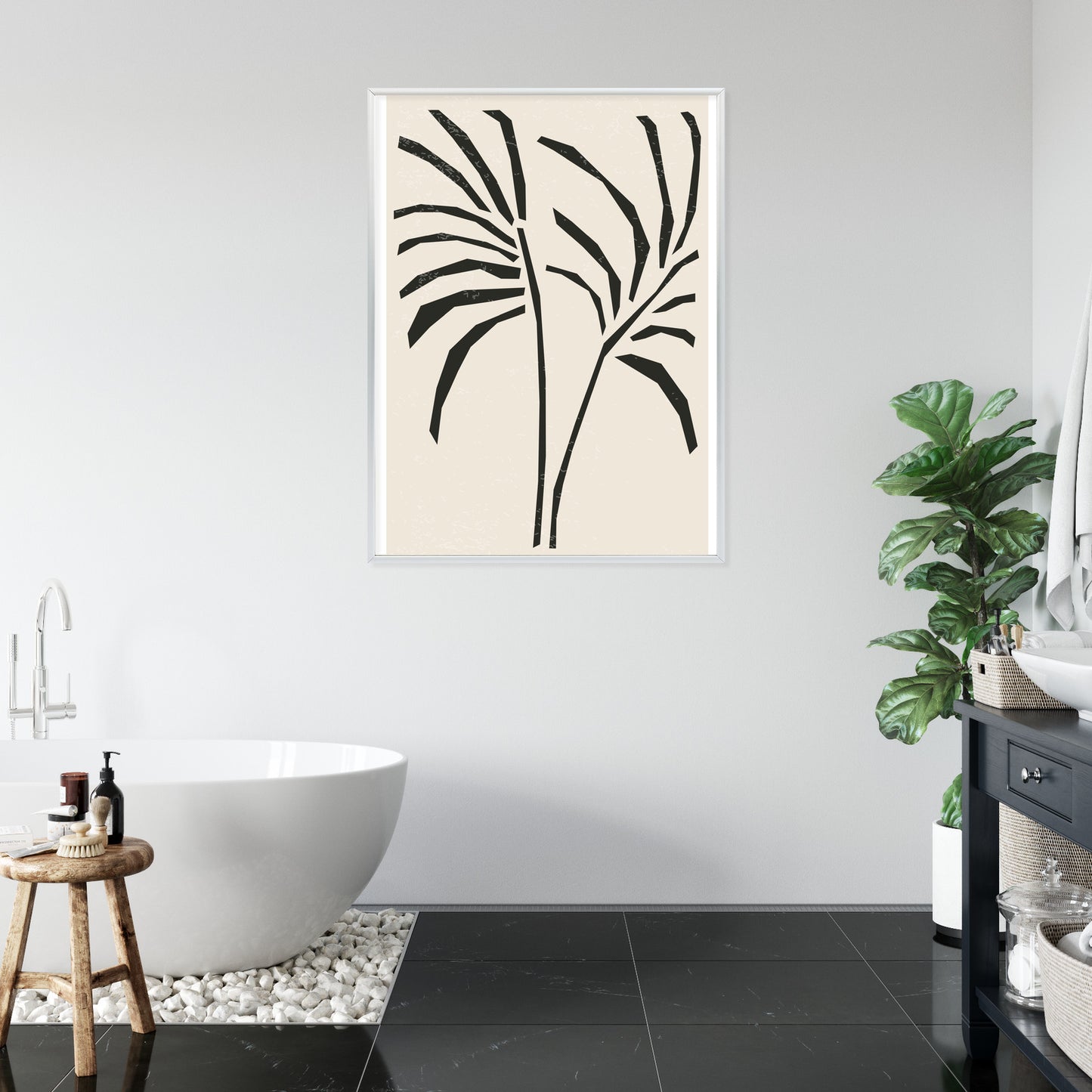 Poster Blätter Im Matisse-Stil