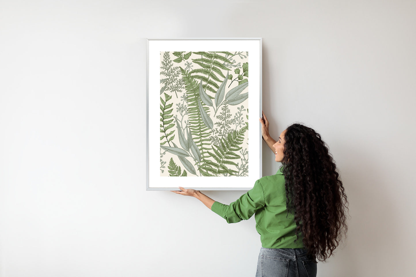 Poster Vintage-Wildpflanzen Auf Beigem Hintergrund