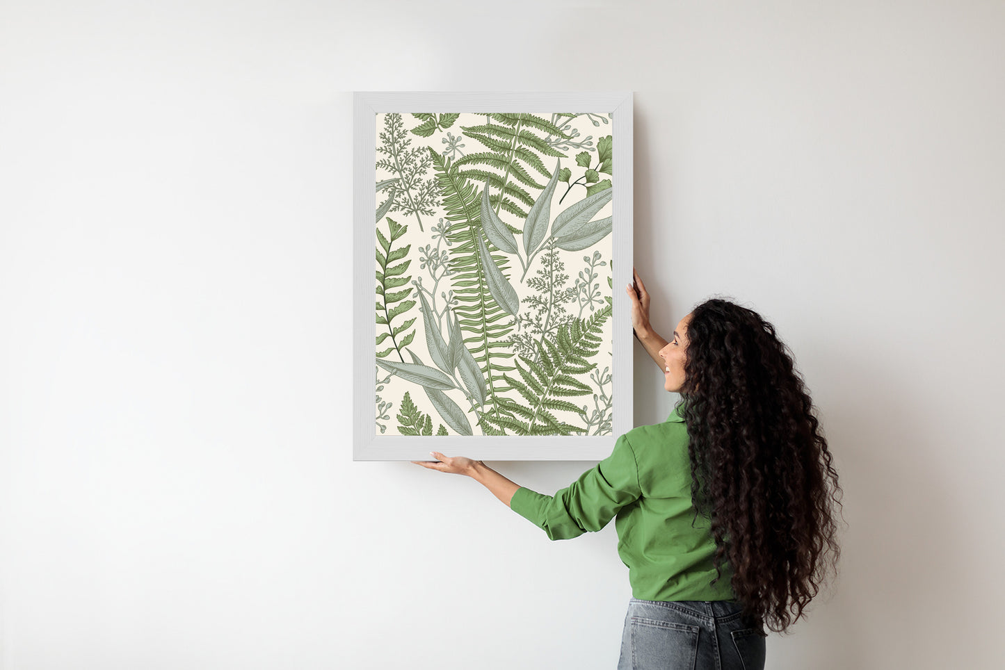 Poster Vintage-Wildpflanzen Auf Beigem Hintergrund