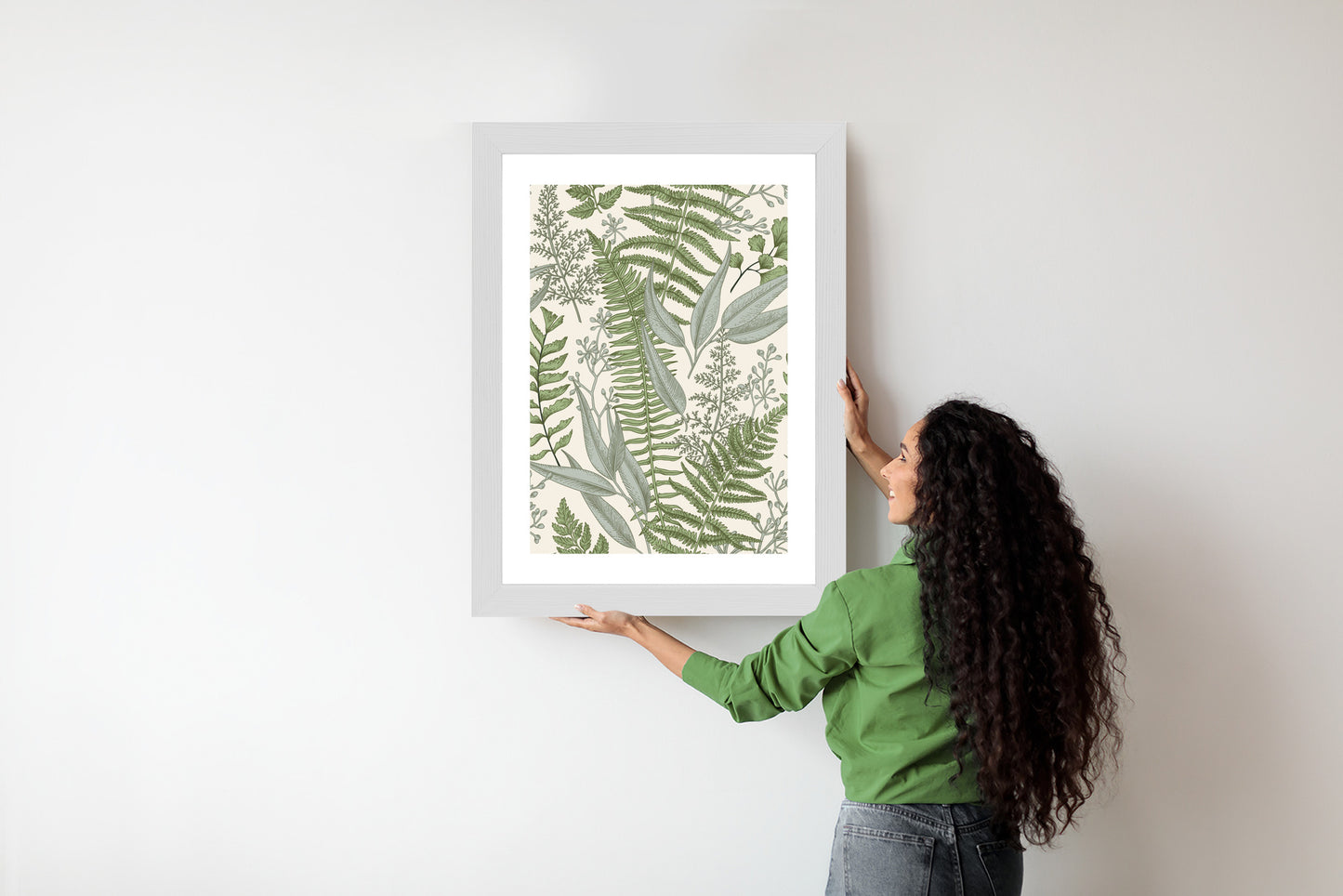Poster Vintage-Wildpflanzen Auf Beigem Hintergrund