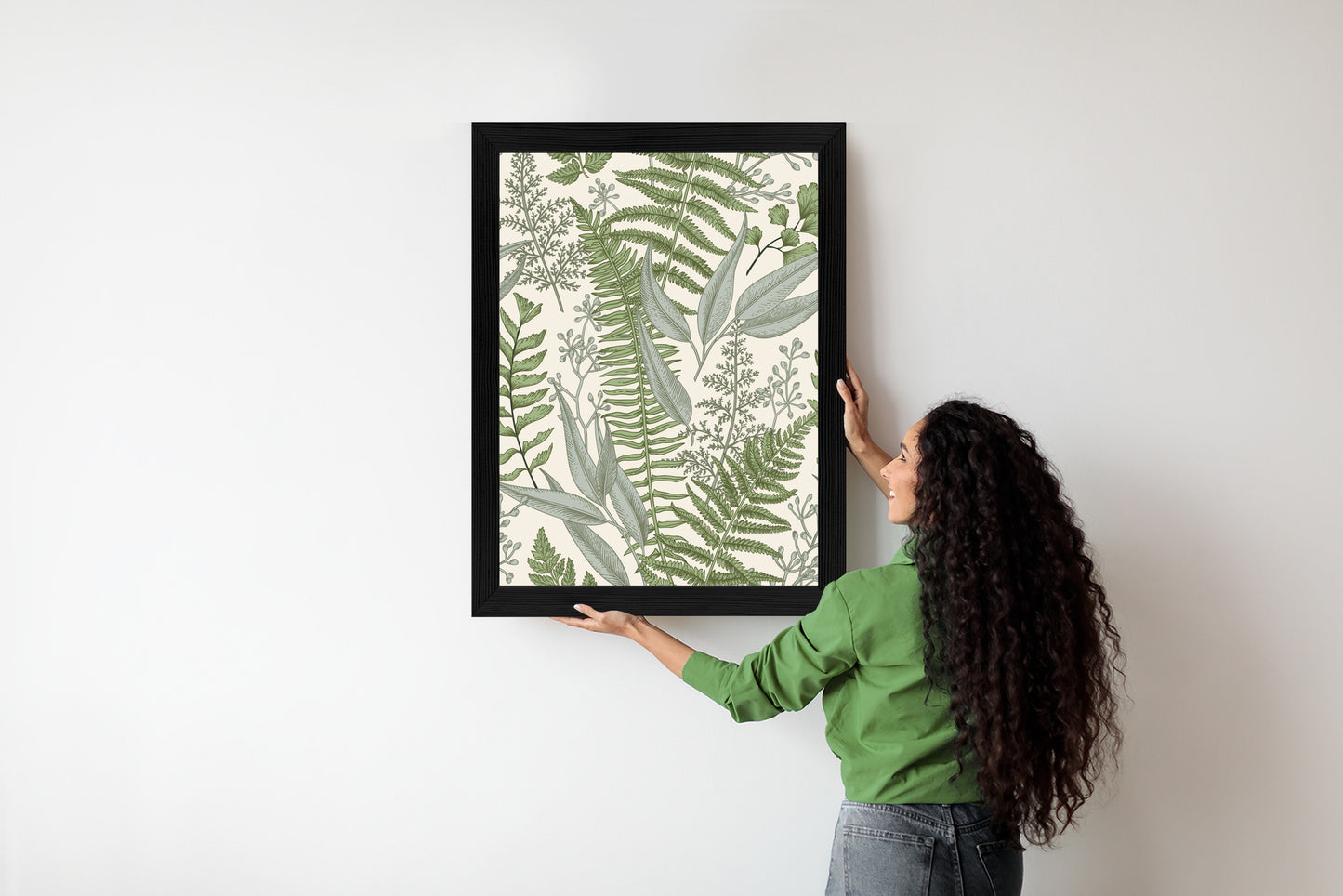 Poster Vintage-Wildpflanzen Auf Beigem Hintergrund