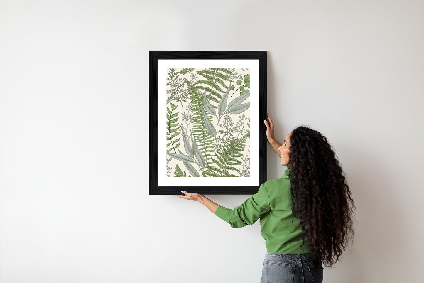 Poster Vintage-Wildpflanzen Auf Beigem Hintergrund