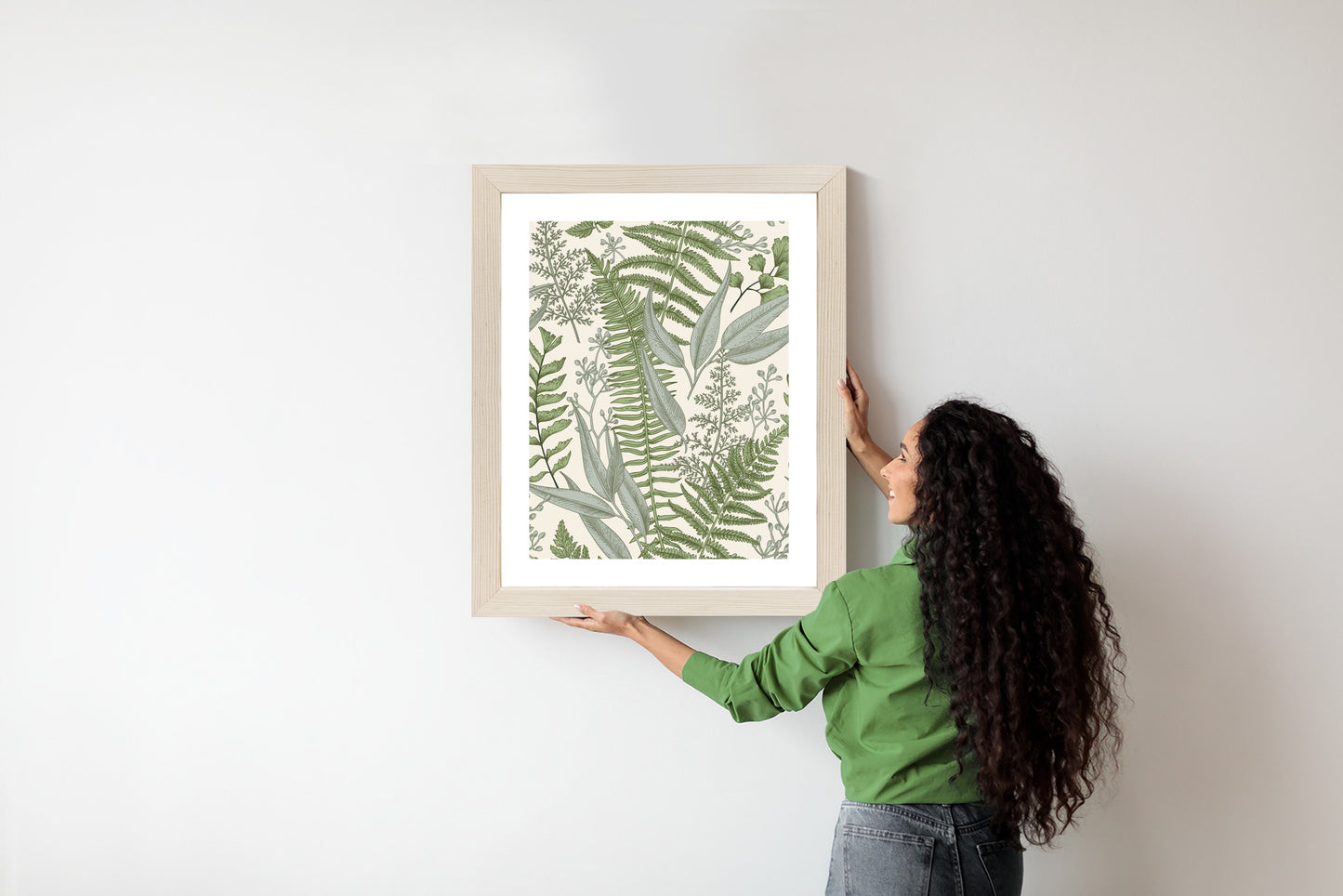 Poster Vintage-Wildpflanzen Auf Beigem Hintergrund