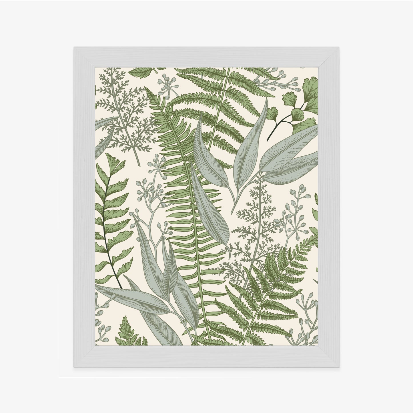 Poster Vintage-Wildpflanzen Auf Beigem Hintergrund