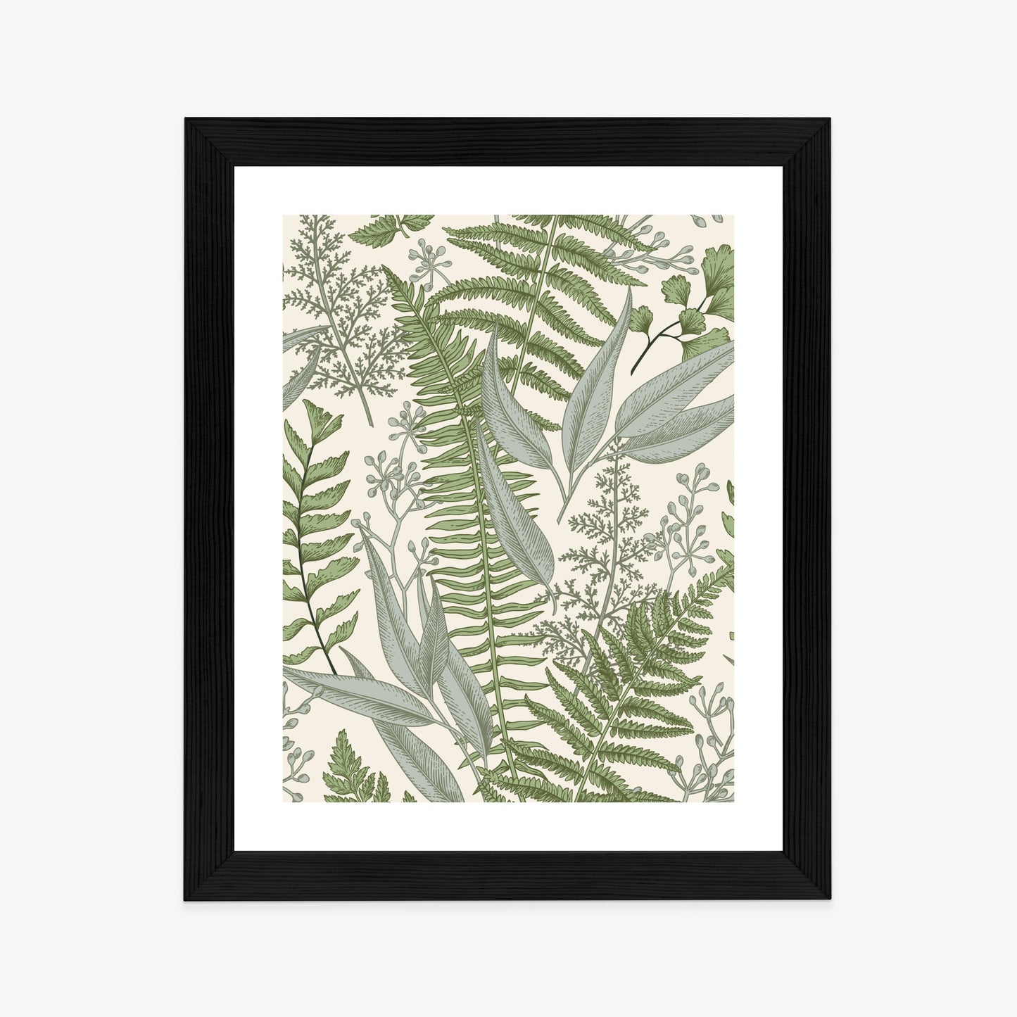 Poster Vintage-Wildpflanzen Auf Beigem Hintergrund