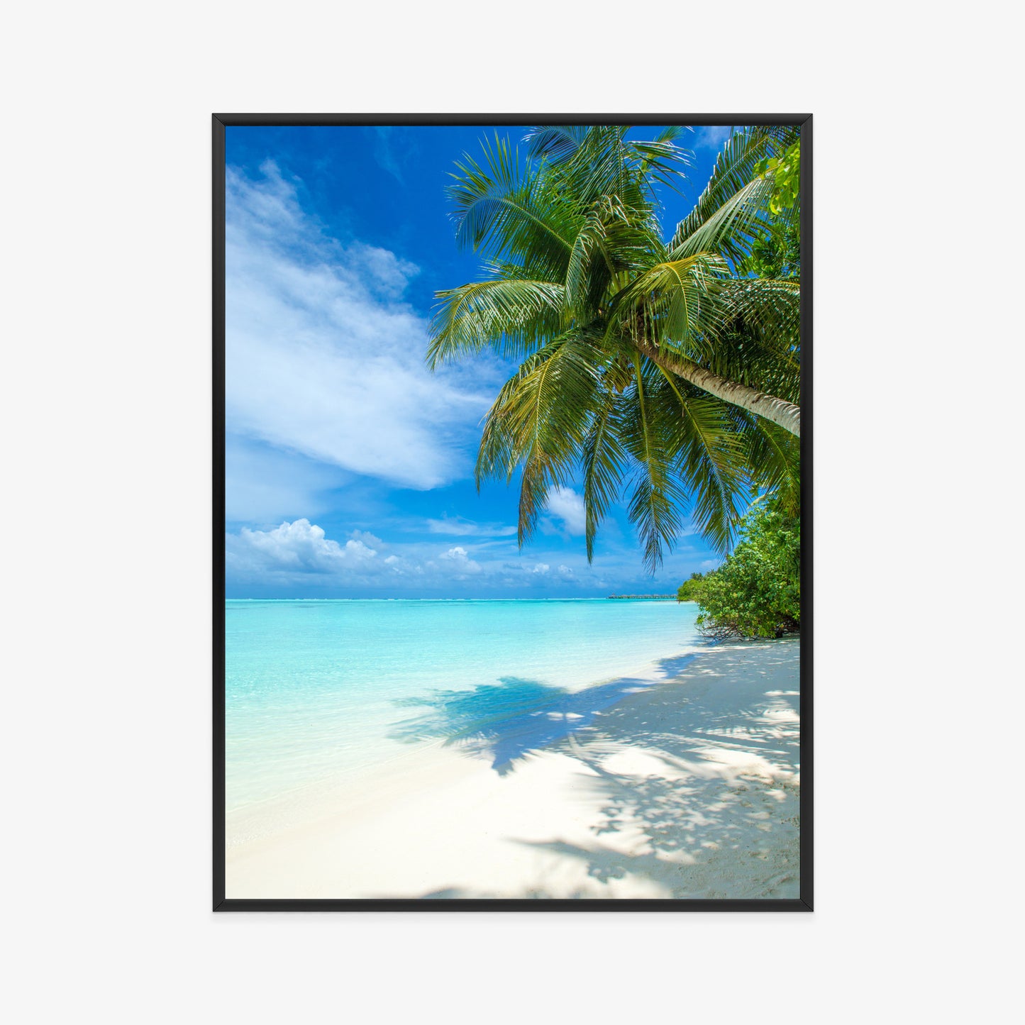 Poster Tropische Malediveninsel Mit Weißem Sandstrand Und Meer