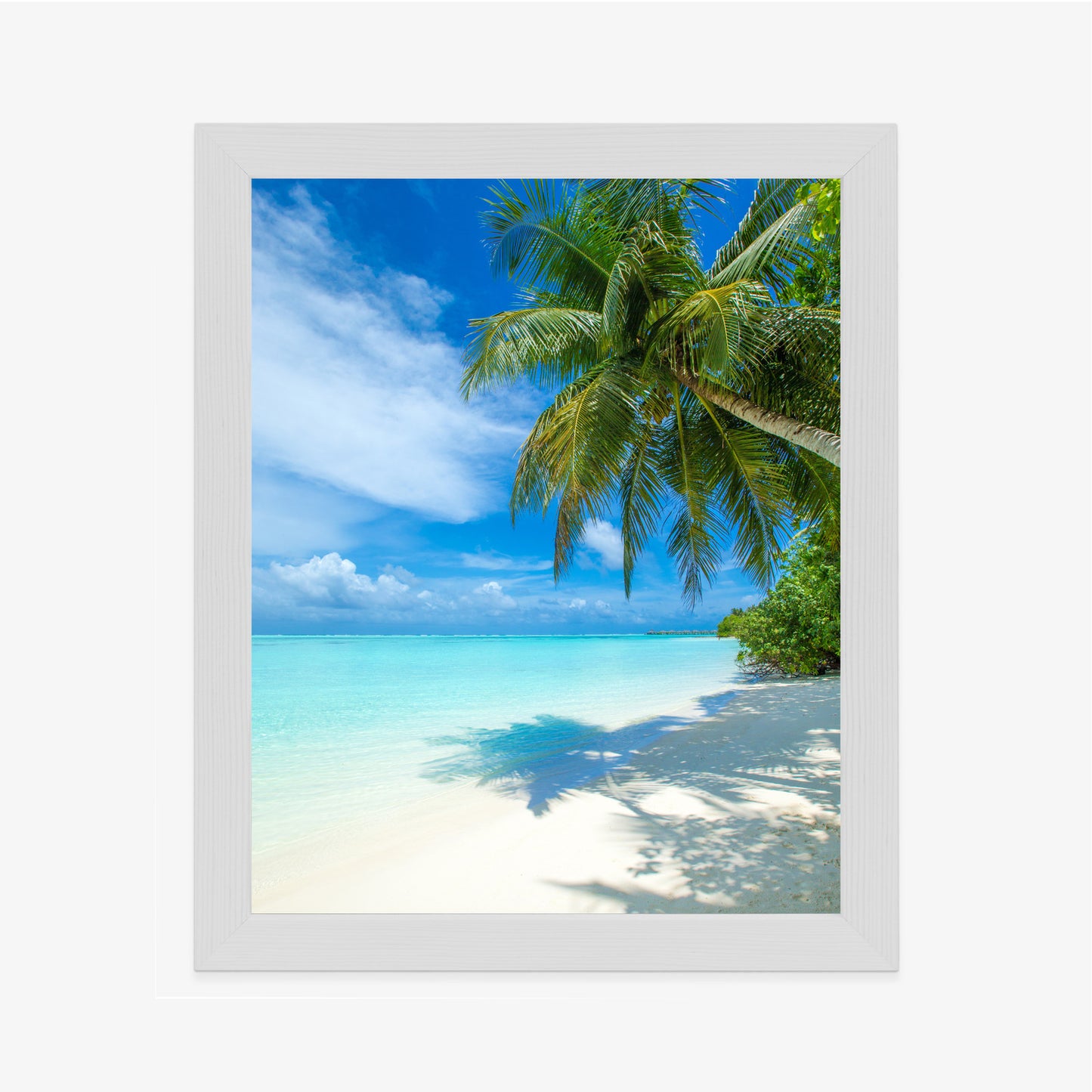 Poster Tropische Malediveninsel Mit Weißem Sandstrand Und Meer