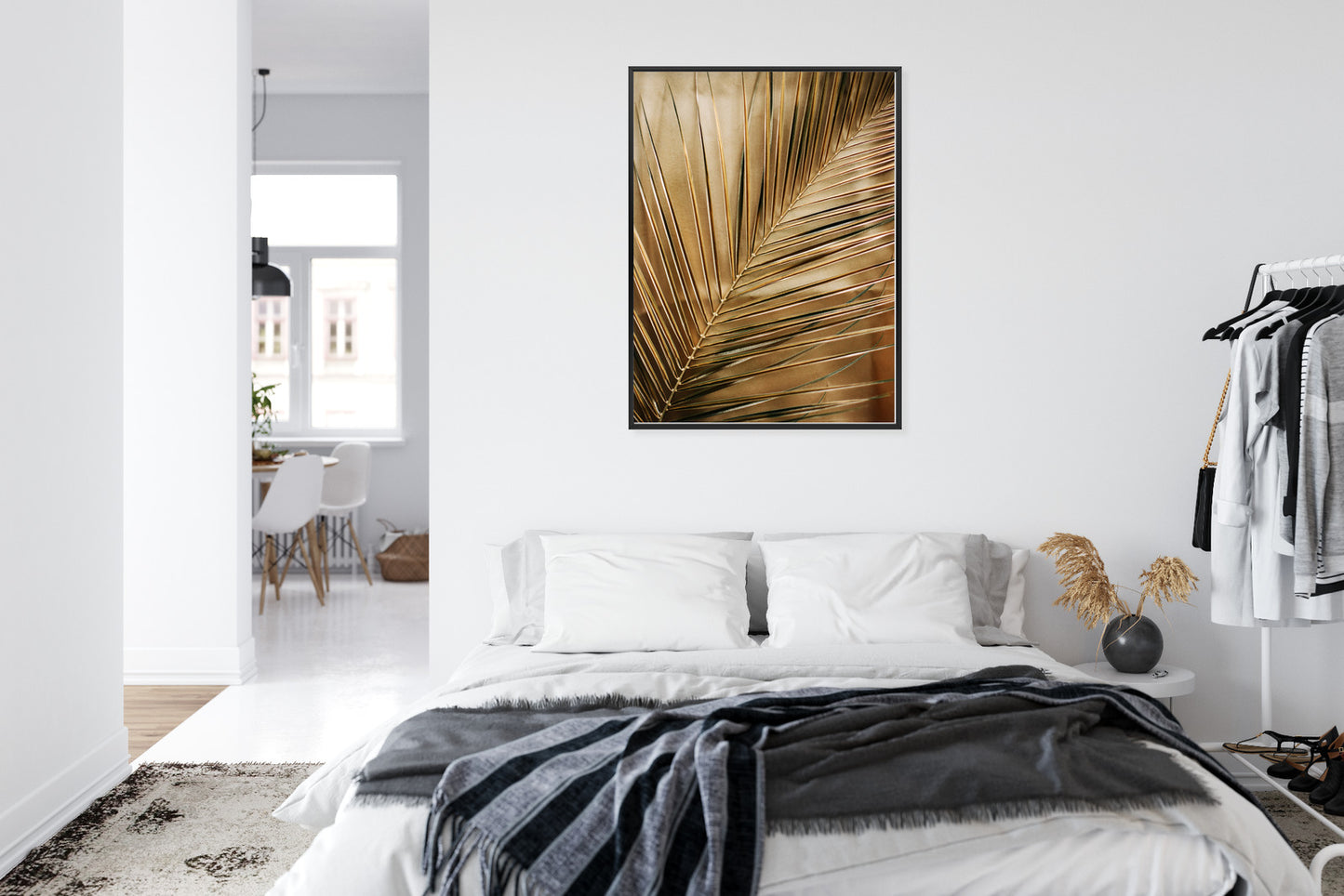 Poster Goldene Palmblätter