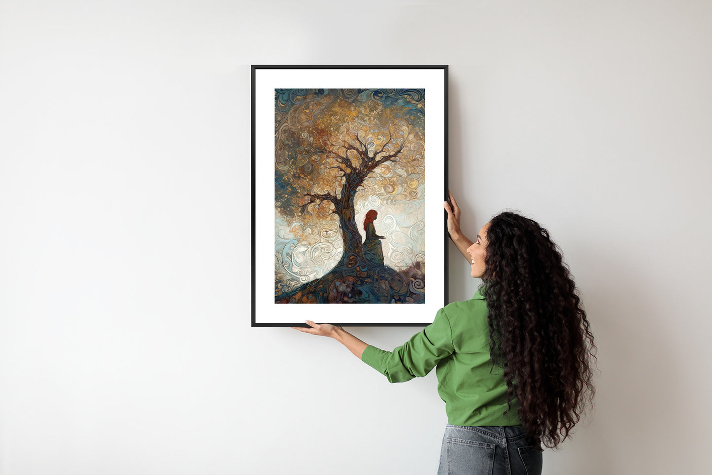 Poster Frau Und Der Baum Des Lebens