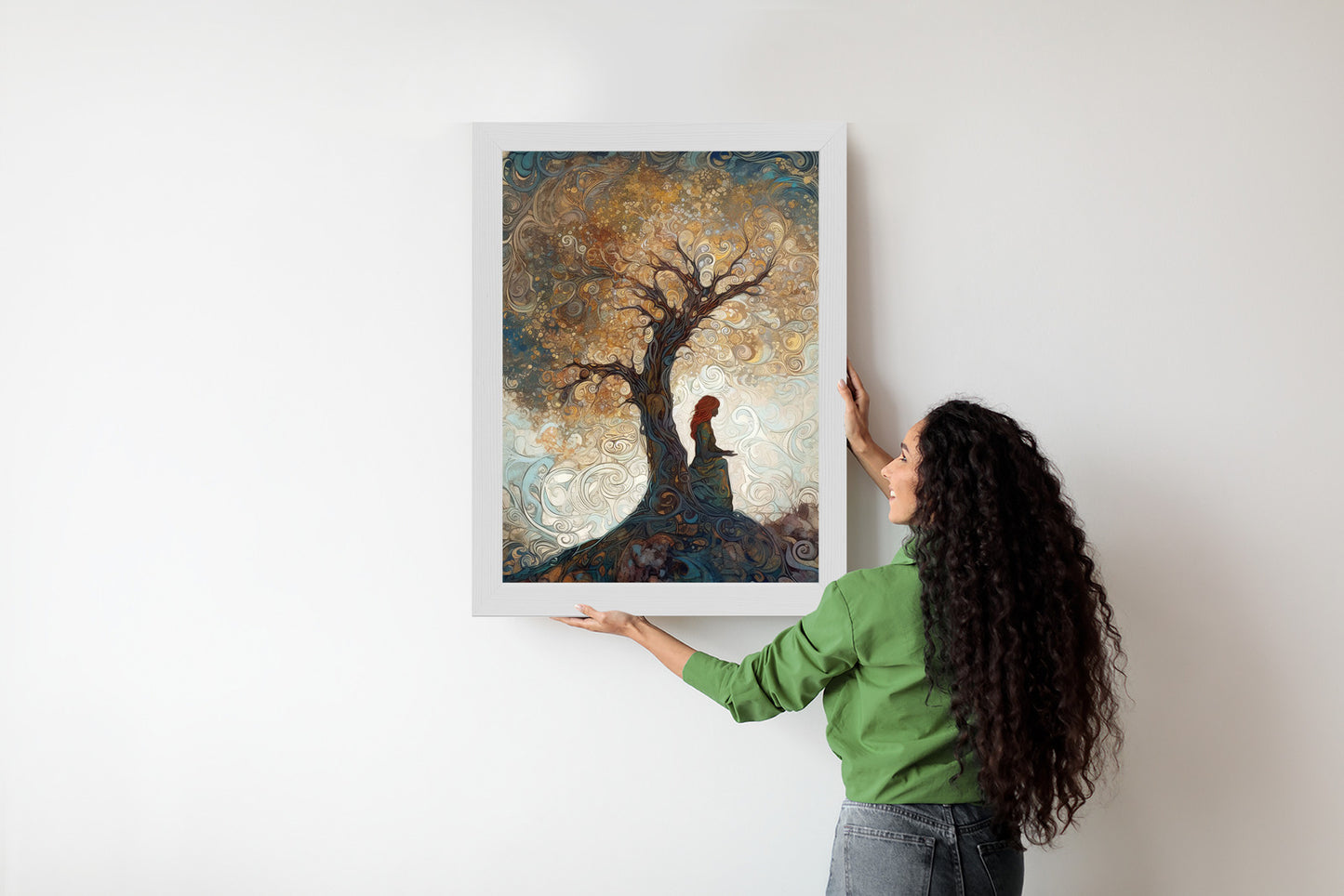 Poster Frau Und Der Baum Des Lebens