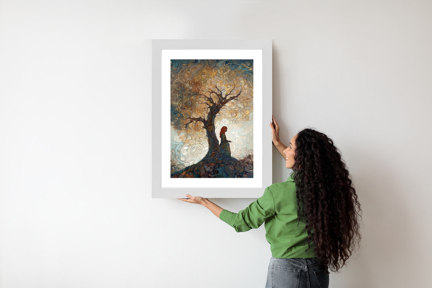 Poster Frau Und Der Baum Des Lebens