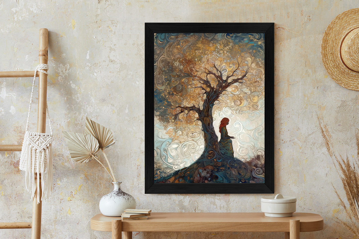 Poster Frau Und Der Baum Des Lebens