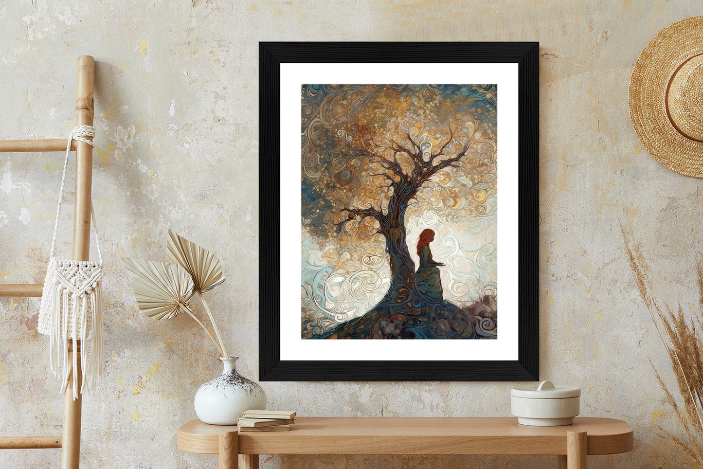 Poster Frau Und Der Baum Des Lebens