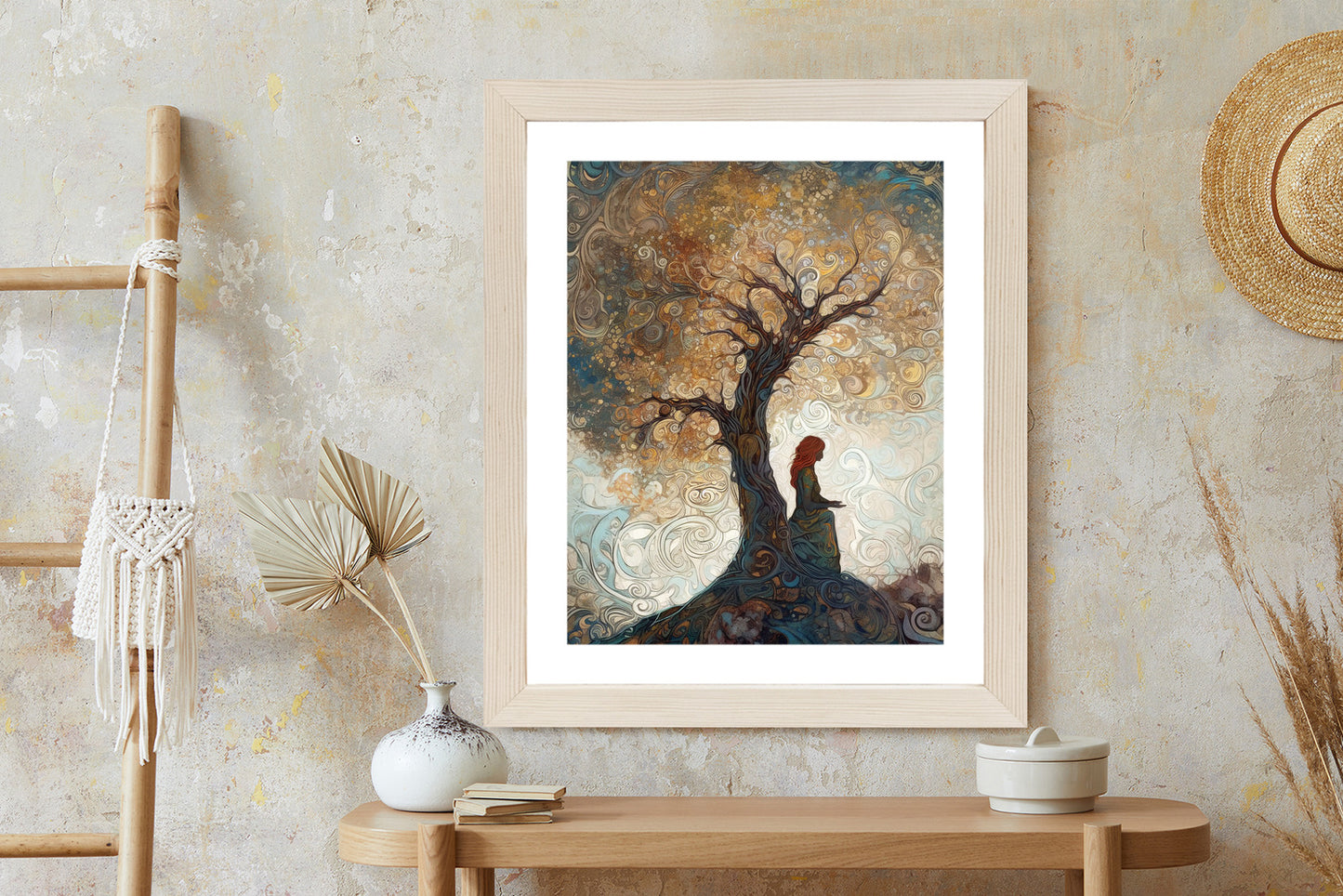 Poster Frau Und Der Baum Des Lebens