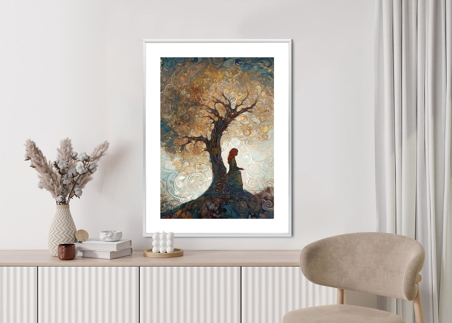 Poster Frau Und Der Baum Des Lebens