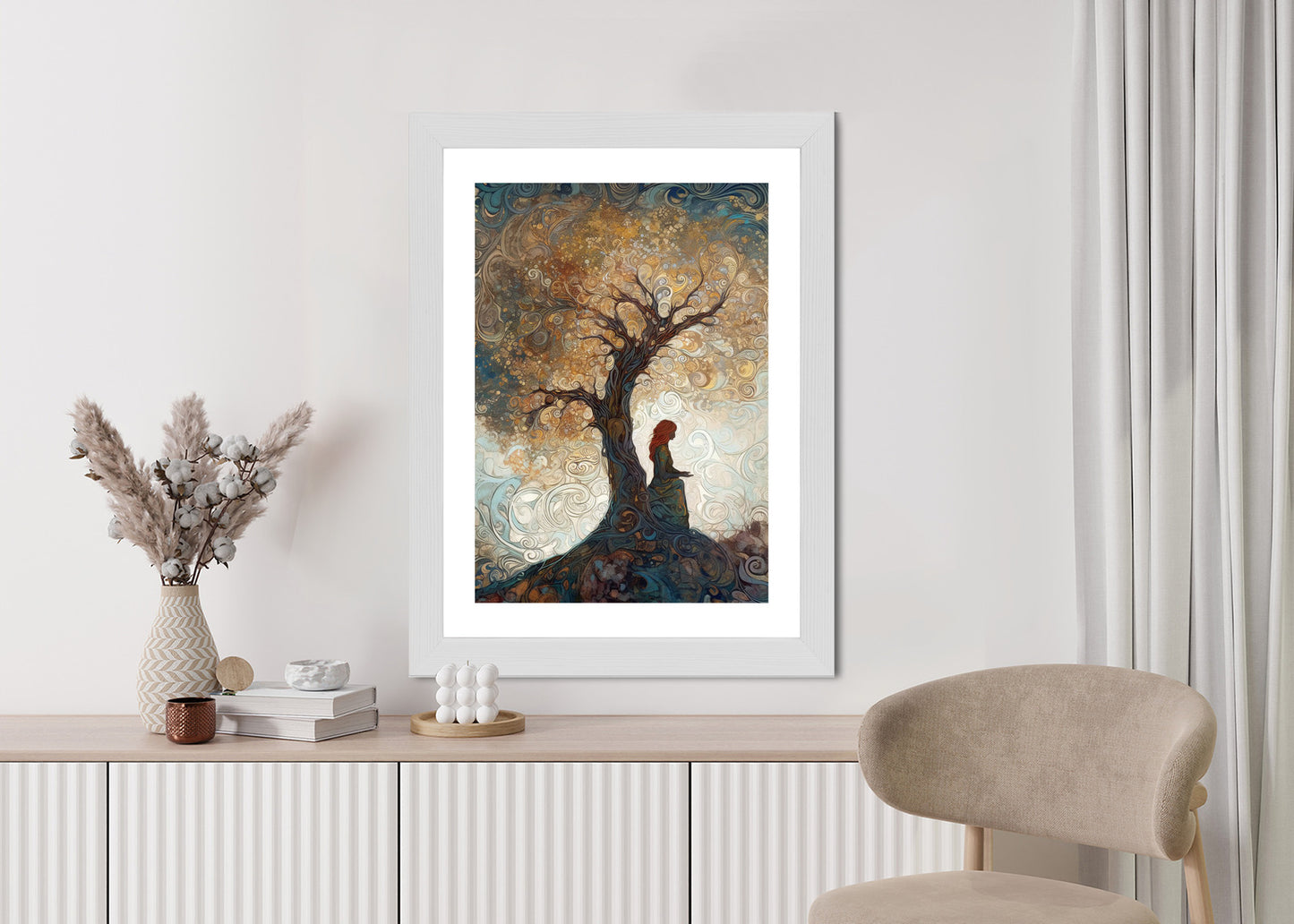 Poster Frau Und Der Baum Des Lebens