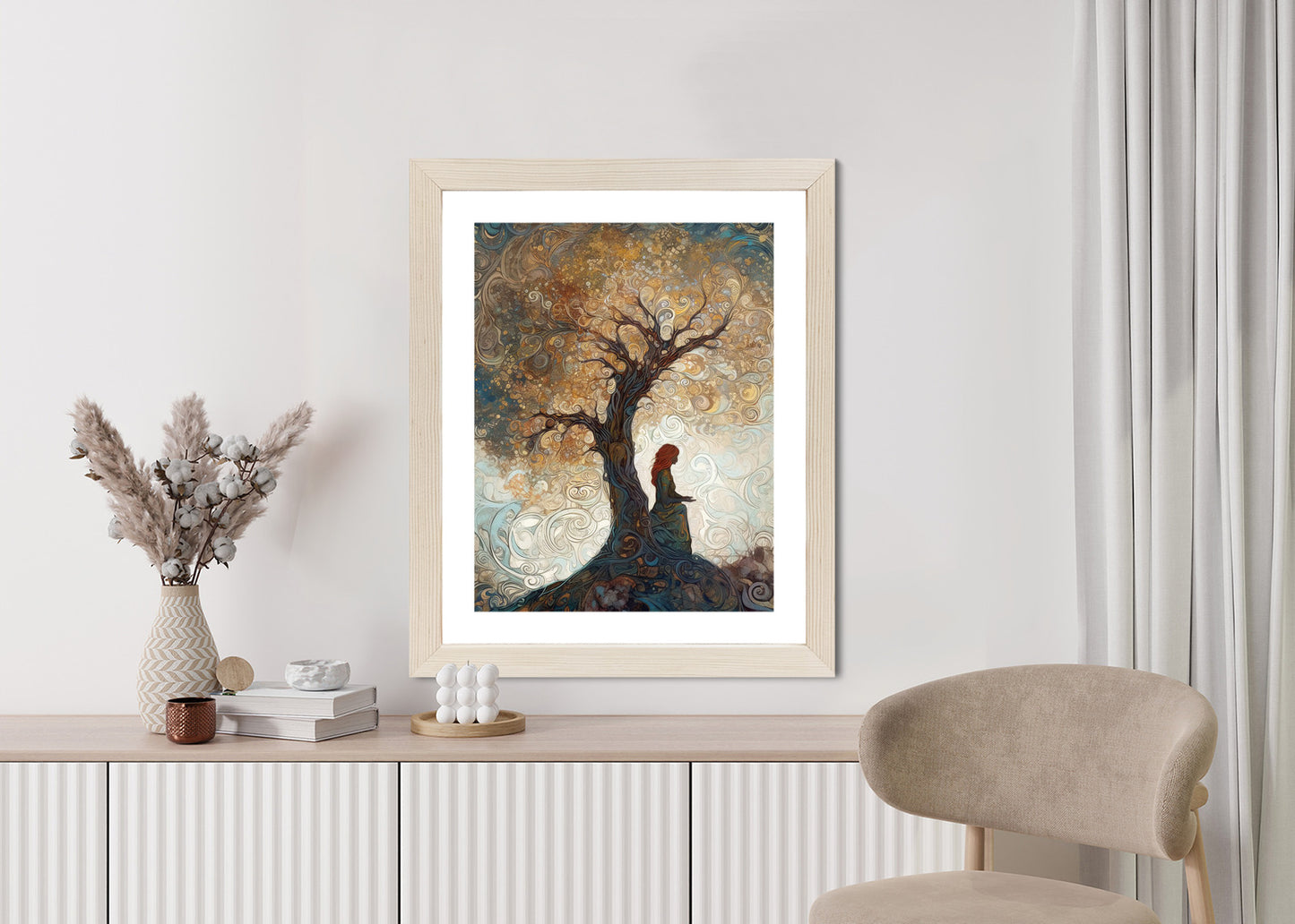 Poster Frau Und Der Baum Des Lebens