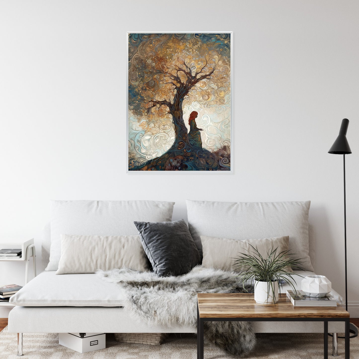 Poster Frau Und Der Baum Des Lebens