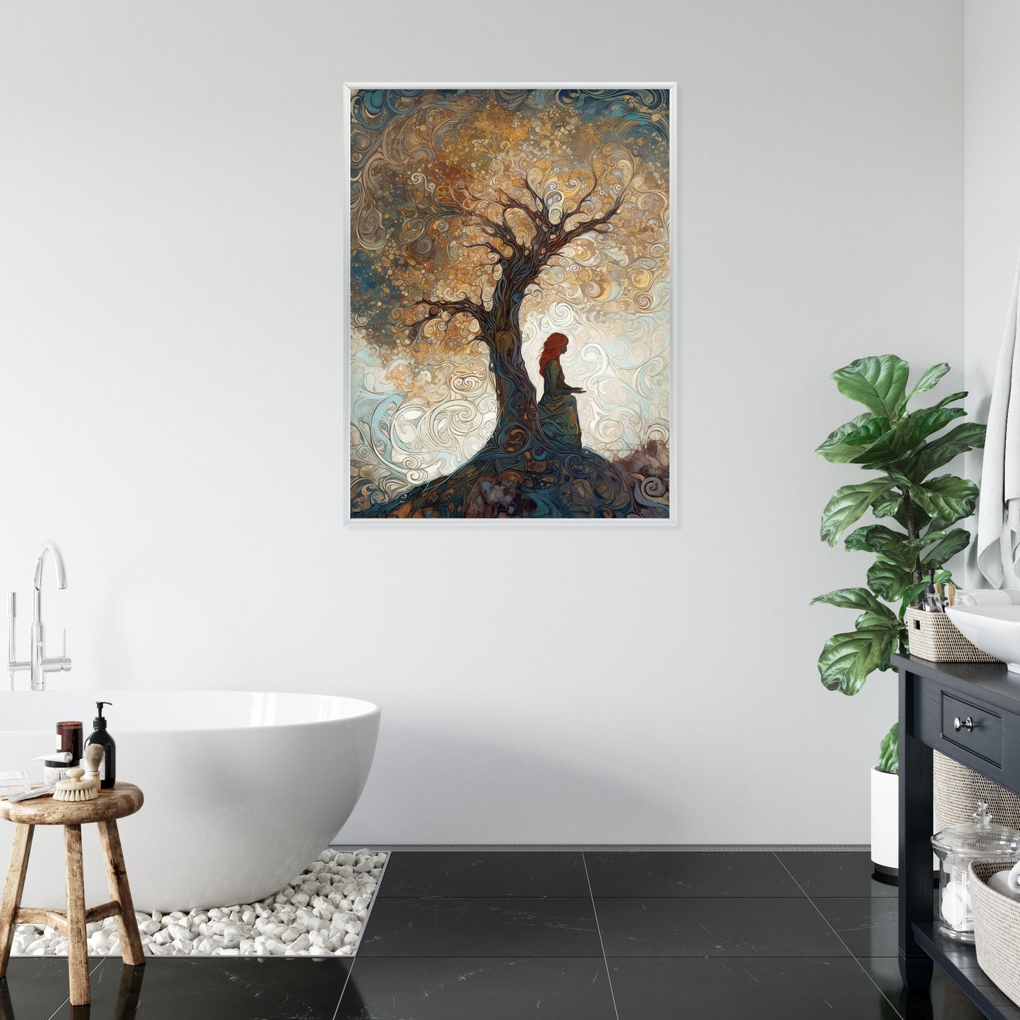 Poster Frau Und Der Baum Des Lebens