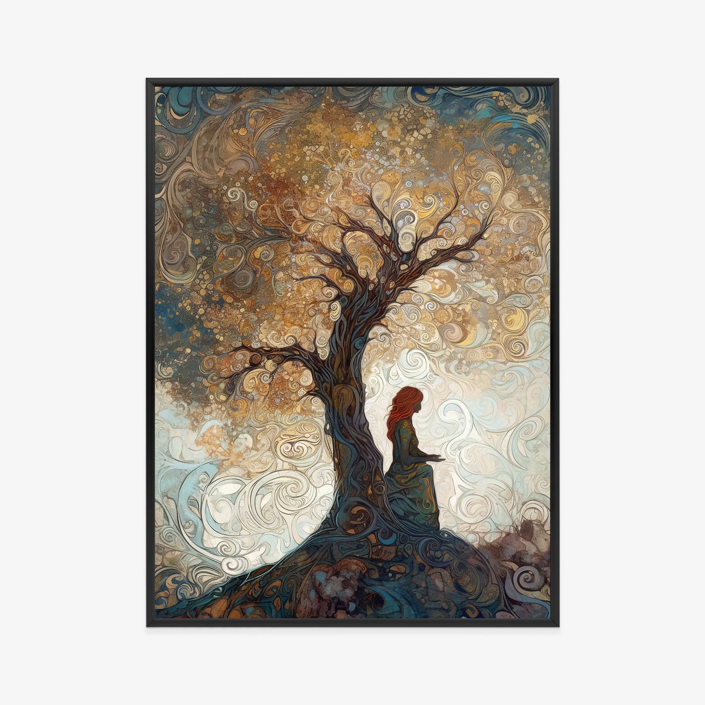 Poster Frau Und Der Baum Des Lebens