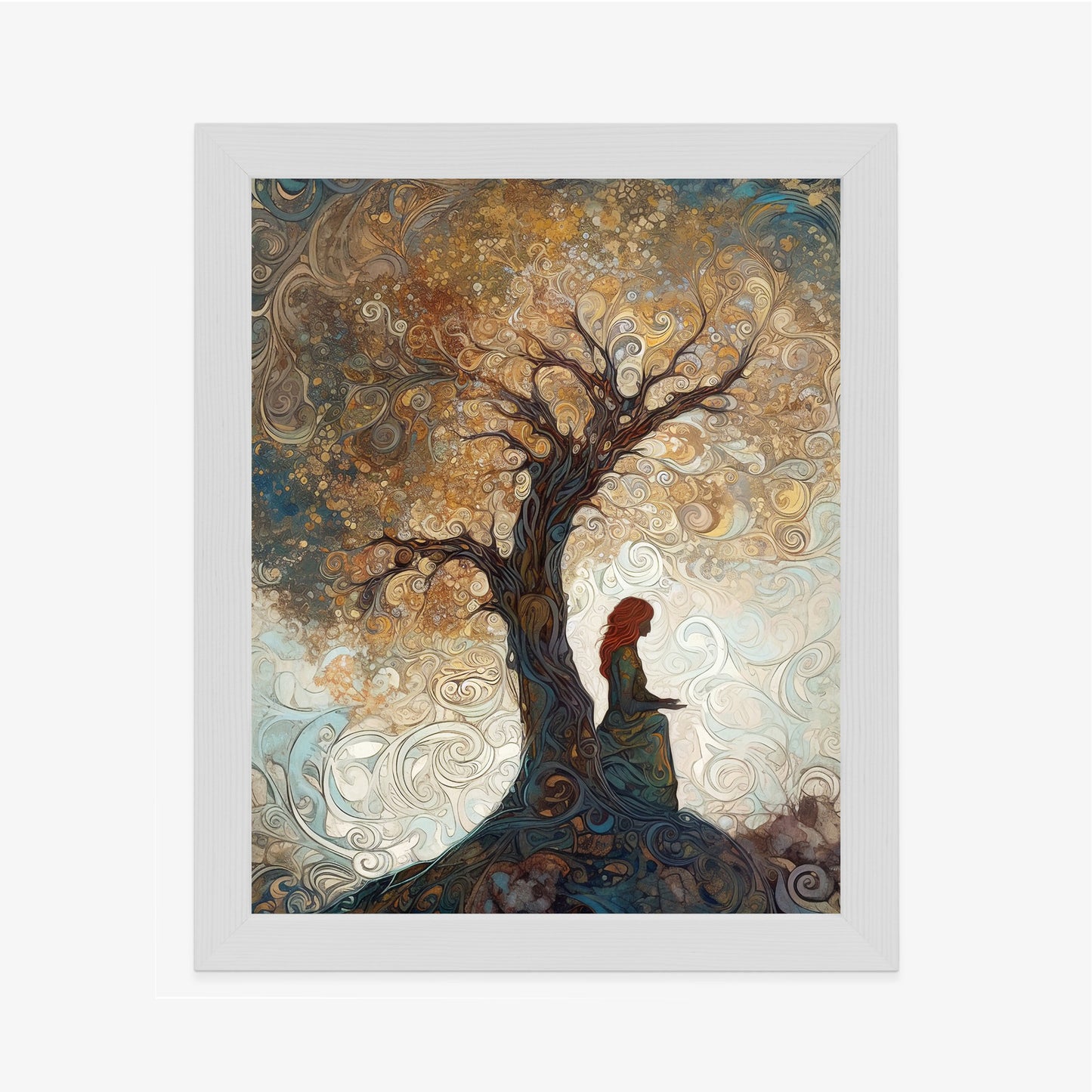 Poster Frau Und Der Baum Des Lebens