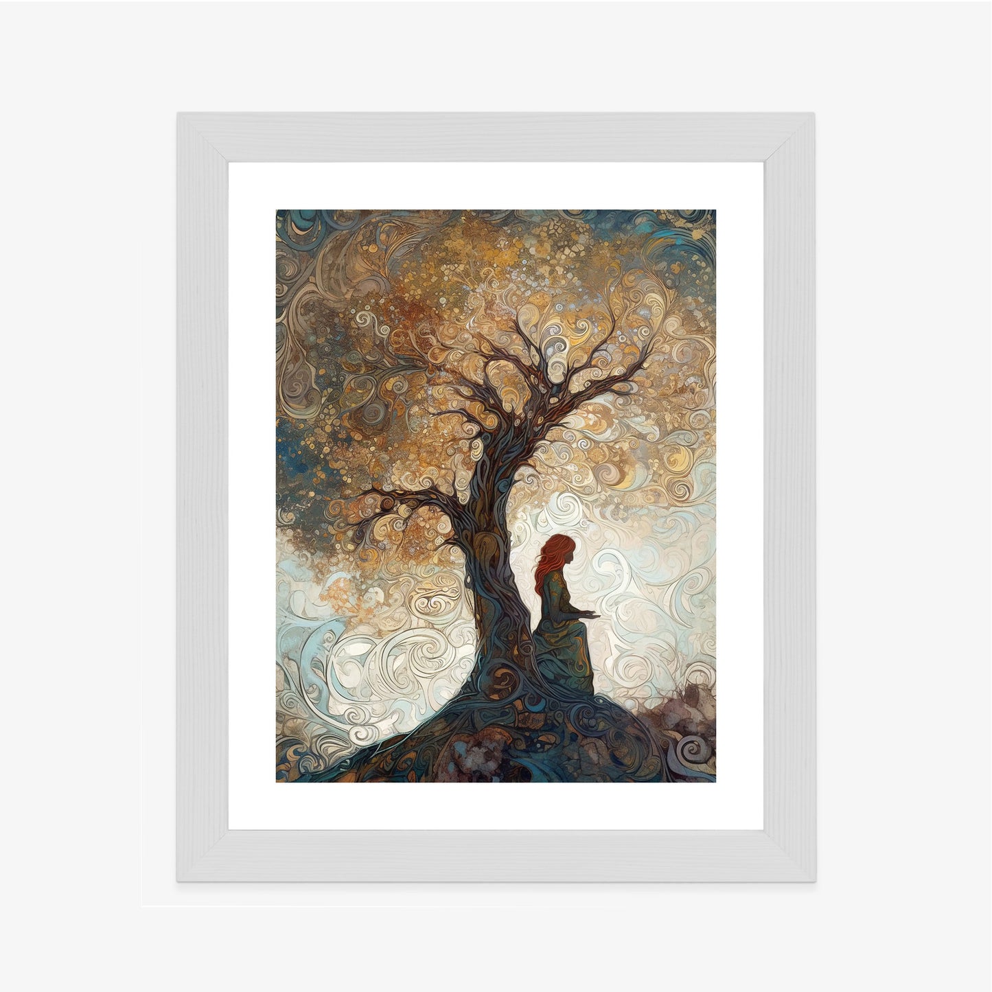 Poster Frau Und Der Baum Des Lebens