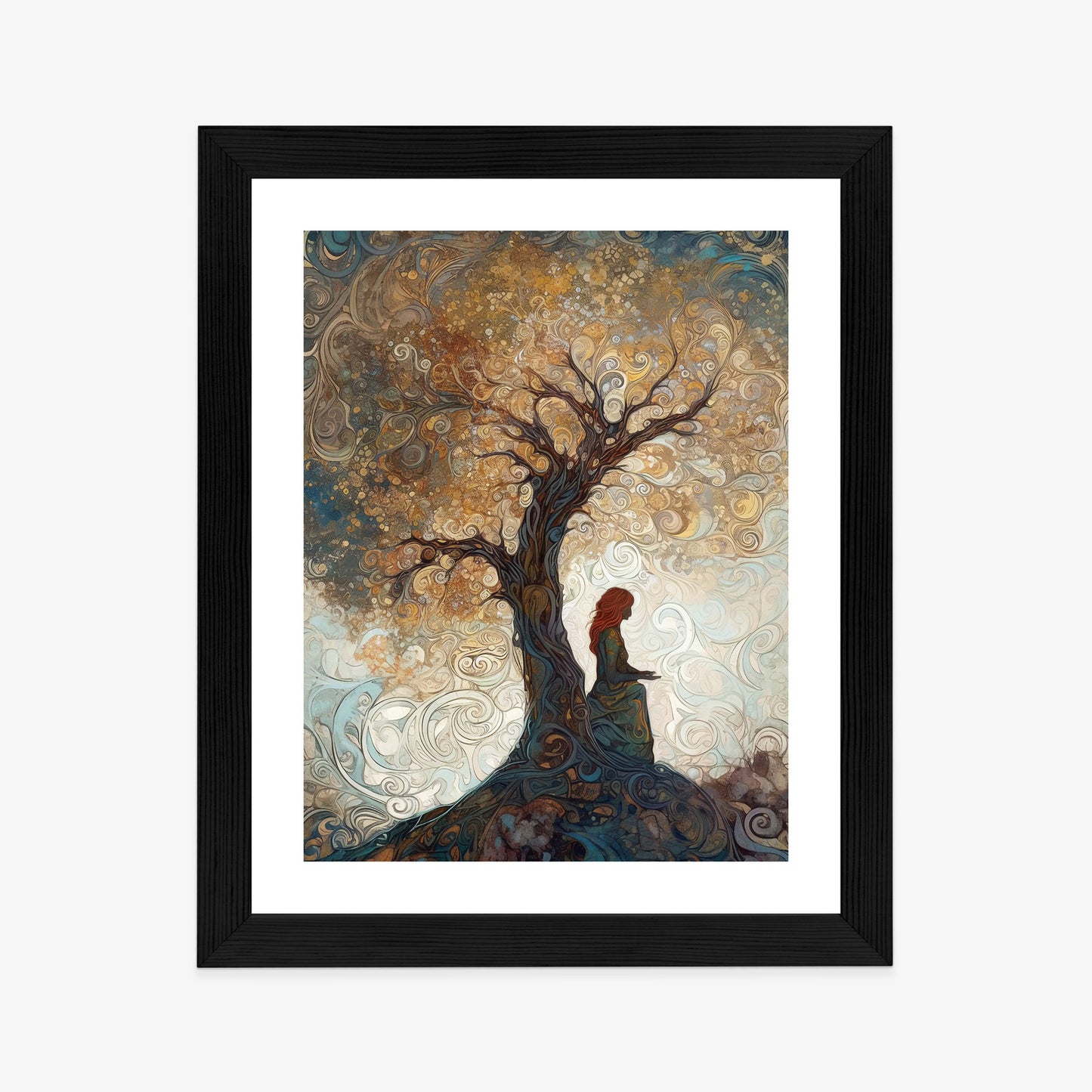 Poster Frau Und Der Baum Des Lebens