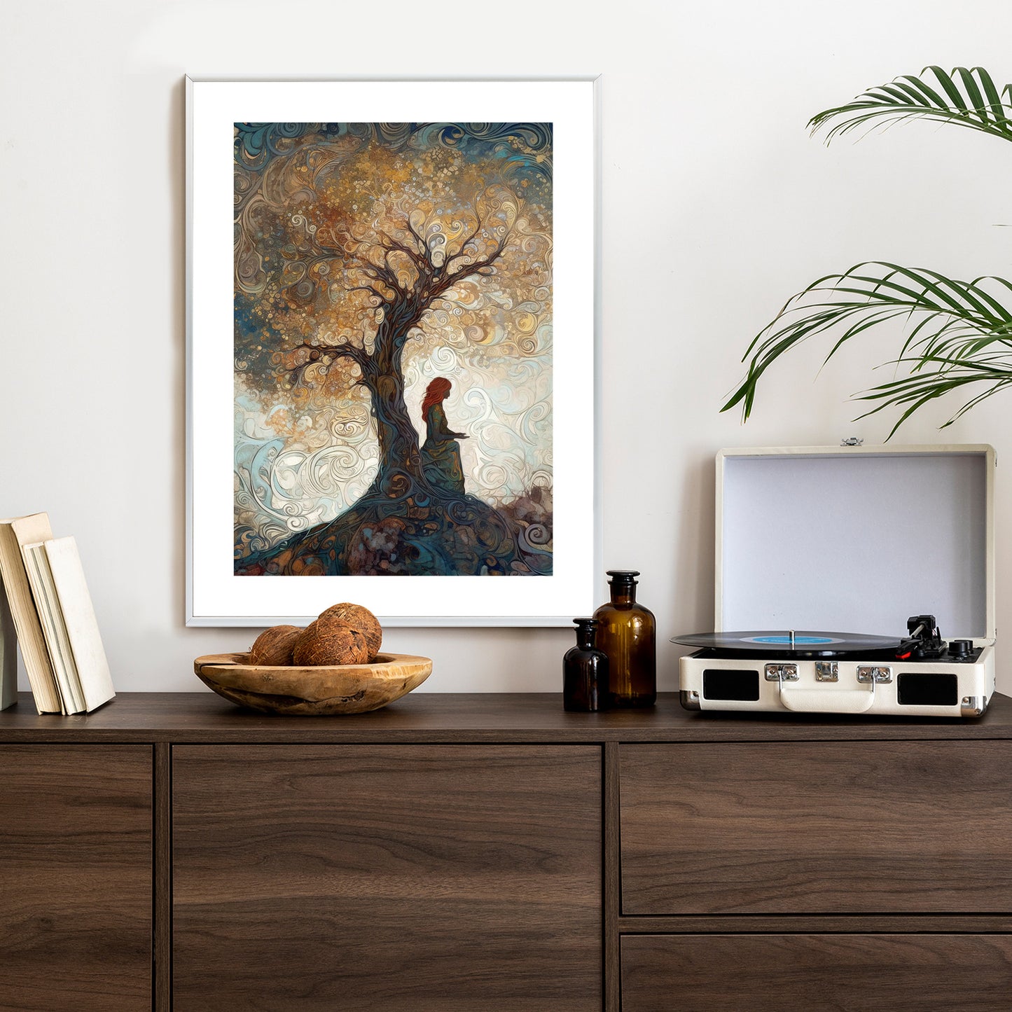 Poster Frau Und Der Baum Des Lebens
