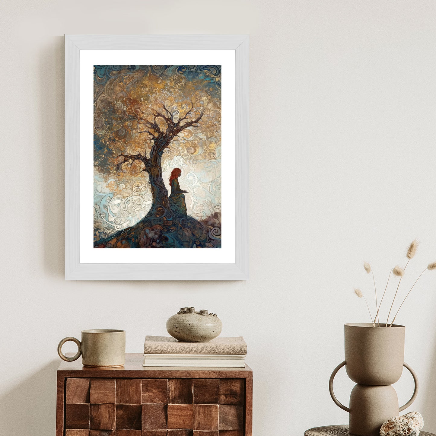 Poster Frau Und Der Baum Des Lebens