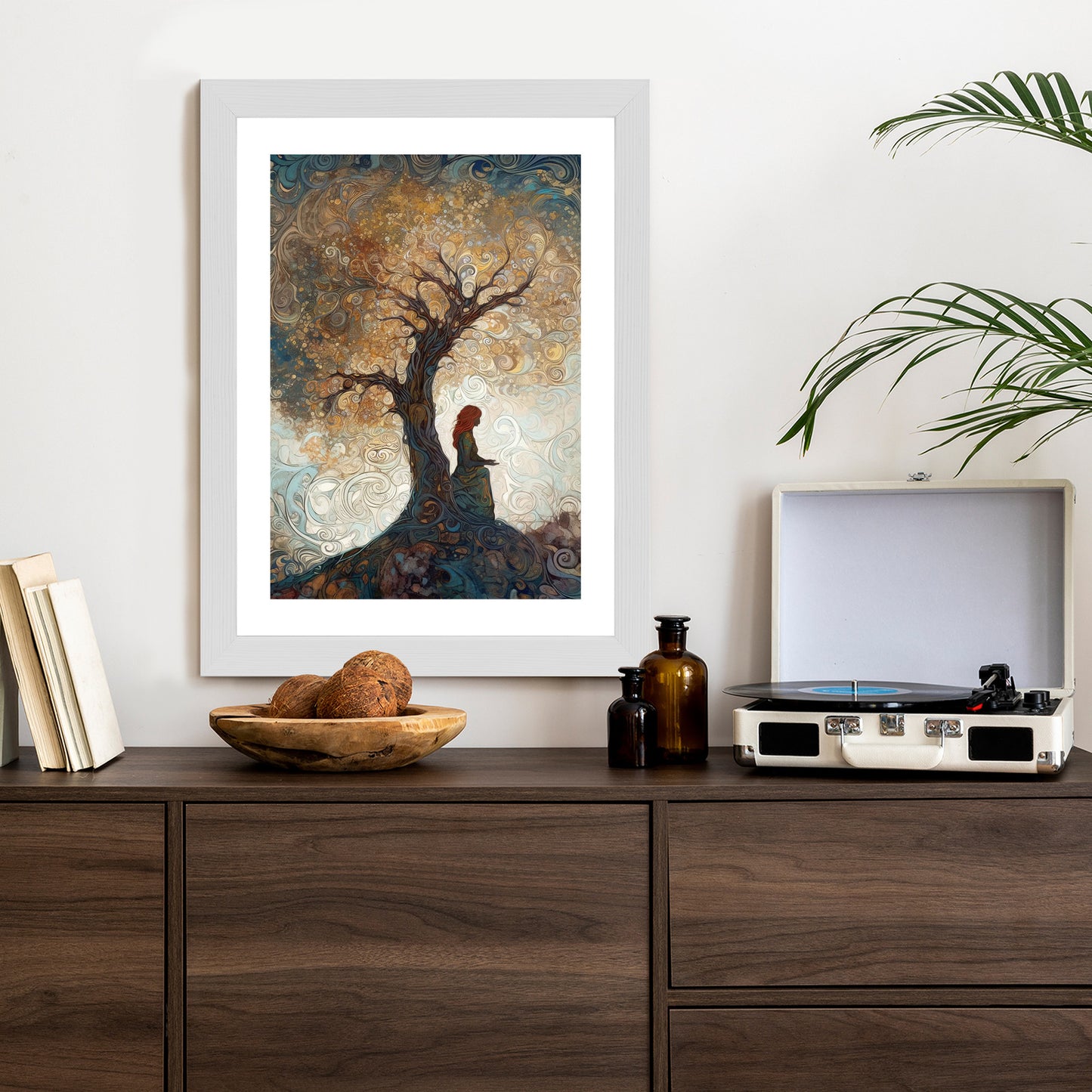 Poster Frau Und Der Baum Des Lebens