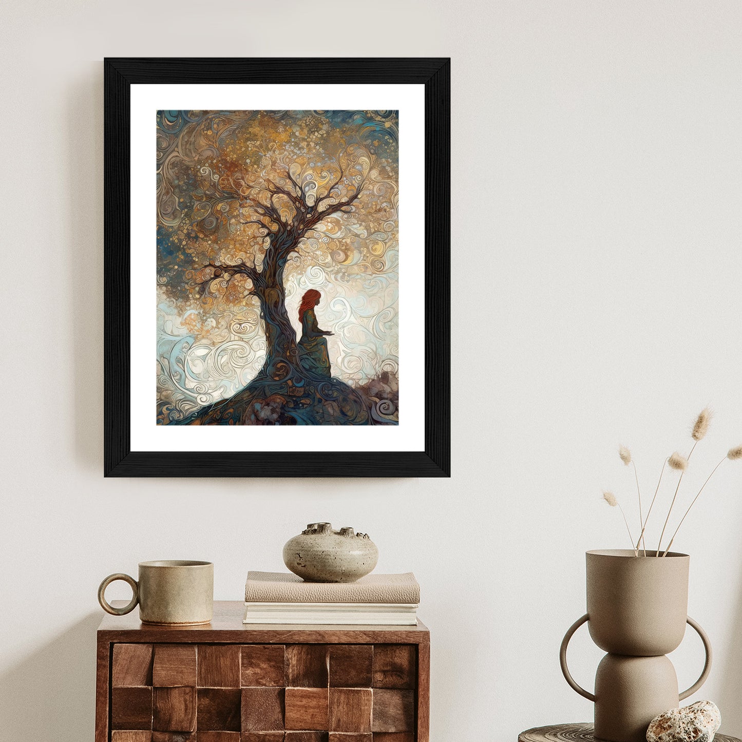 Poster Frau Und Der Baum Des Lebens