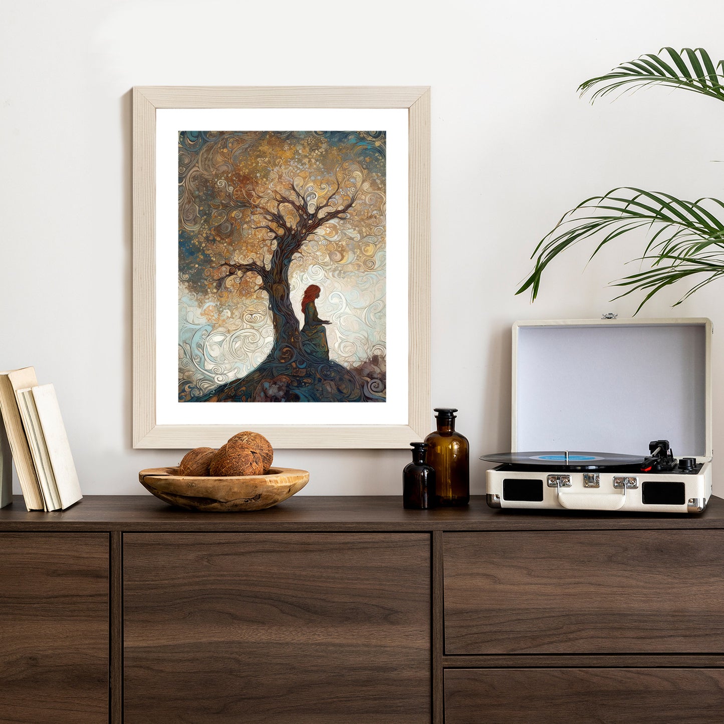 Poster Frau Und Der Baum Des Lebens