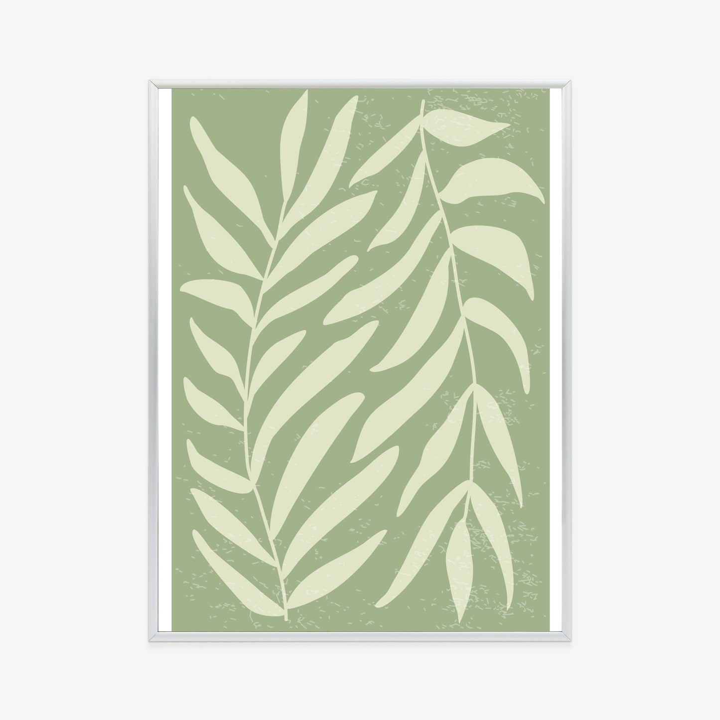 Poster Botanik Im Stil Von Matisse Rahmen Holz Mit Passepartout Farbe Natürlich