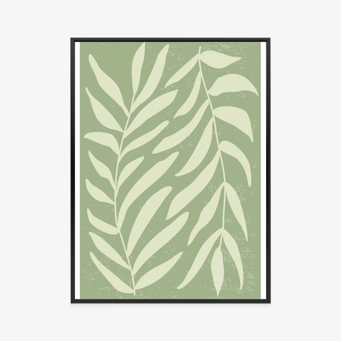 Poster Botanik Im Stil Von Matisse Rahmen Holz Mit Passepartout Farbe Natürlich