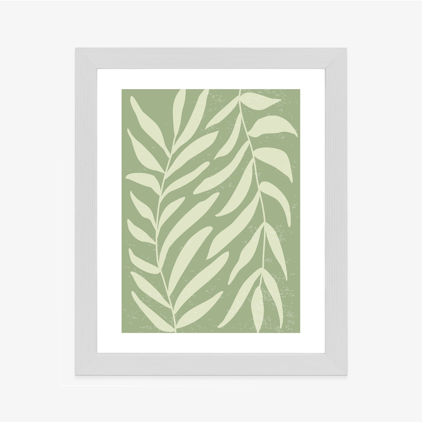 Poster Botanik Im Stil Von Matisse Rahmen Holz Mit Passepartout Farbe Natürlich