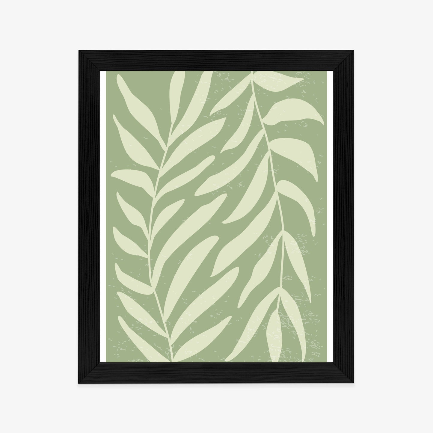 Poster Botanik Im Stil Von Matisse Rahmen Holz Mit Passepartout Farbe Natürlich