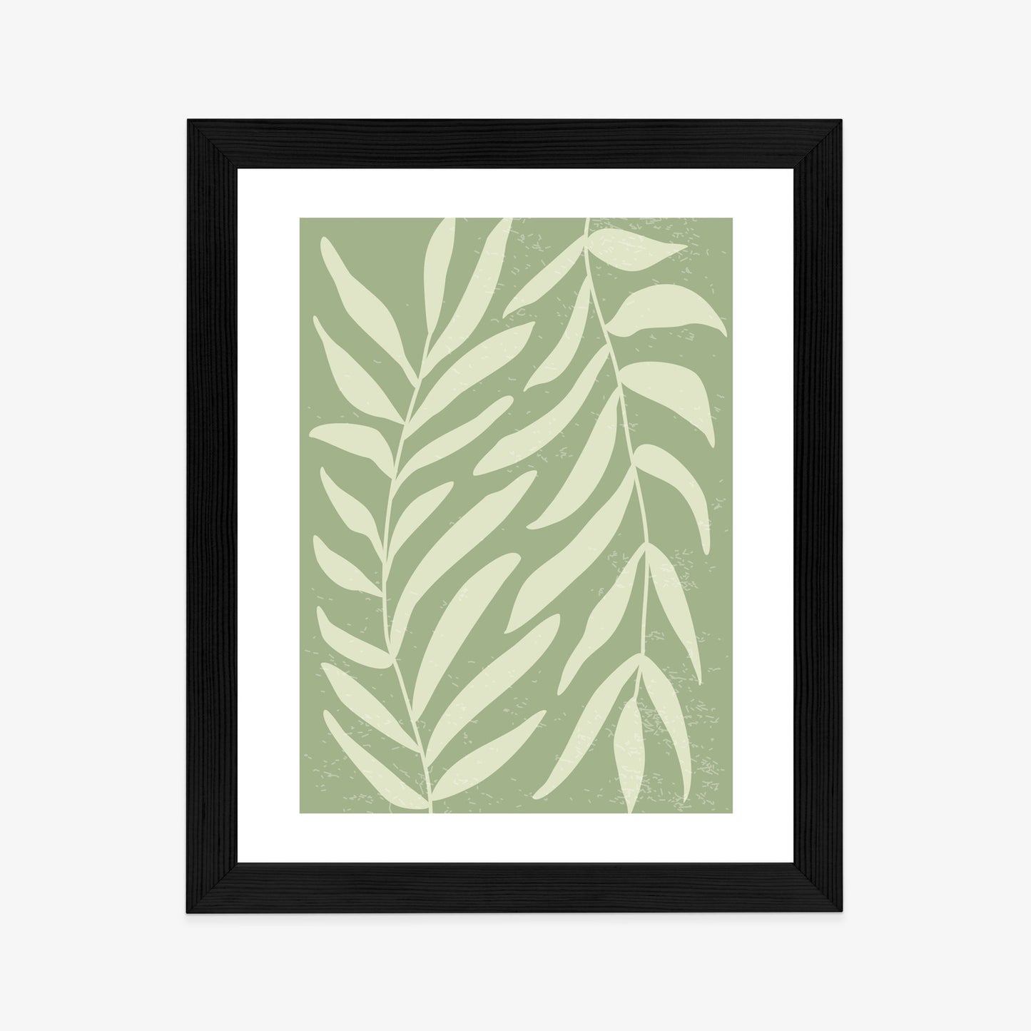 Poster Botanik Im Stil Von Matisse Rahmen Holz Mit Passepartout Farbe Natürlich