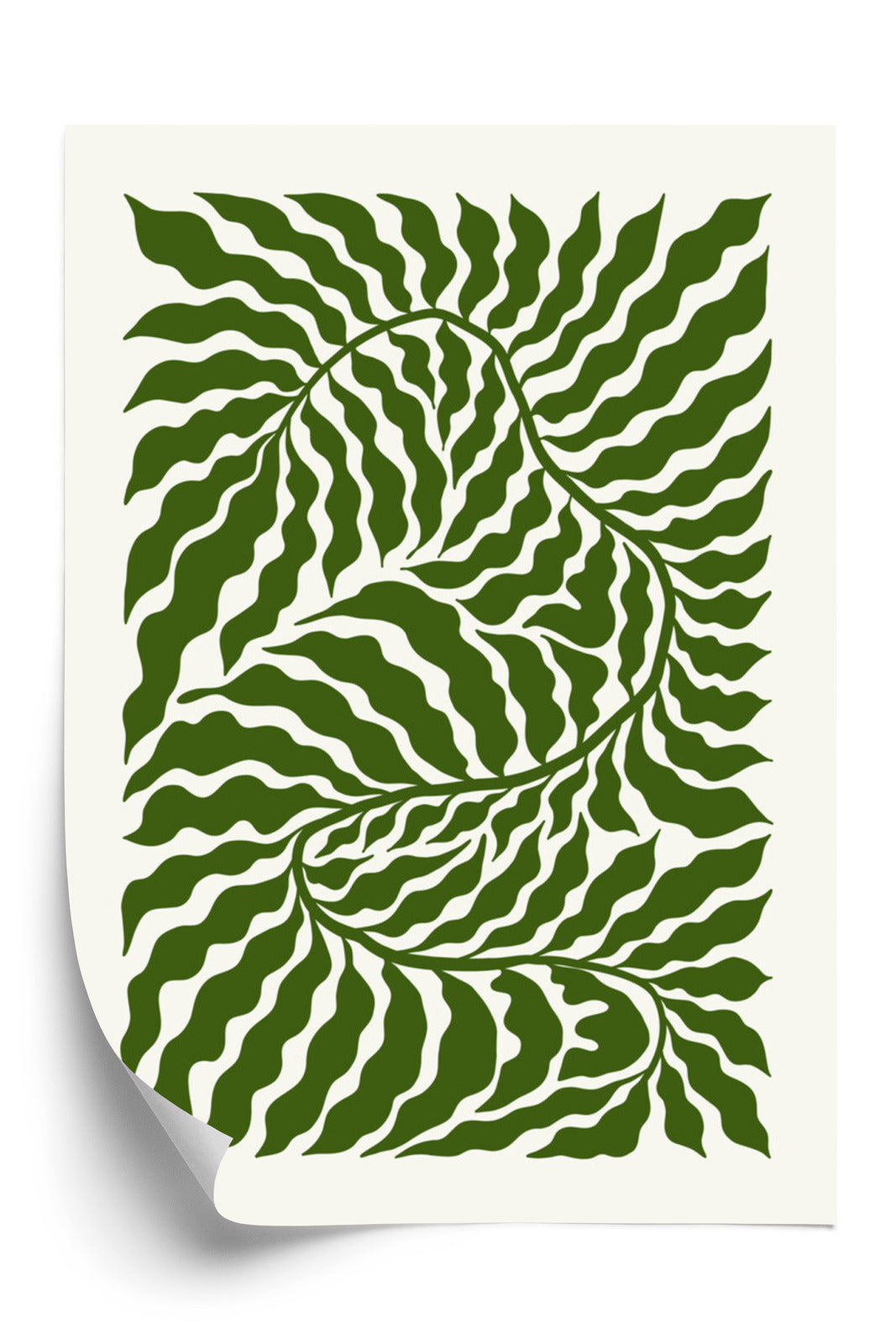 Poster Minimalistische Abstraktion Der Botanischen Komposition