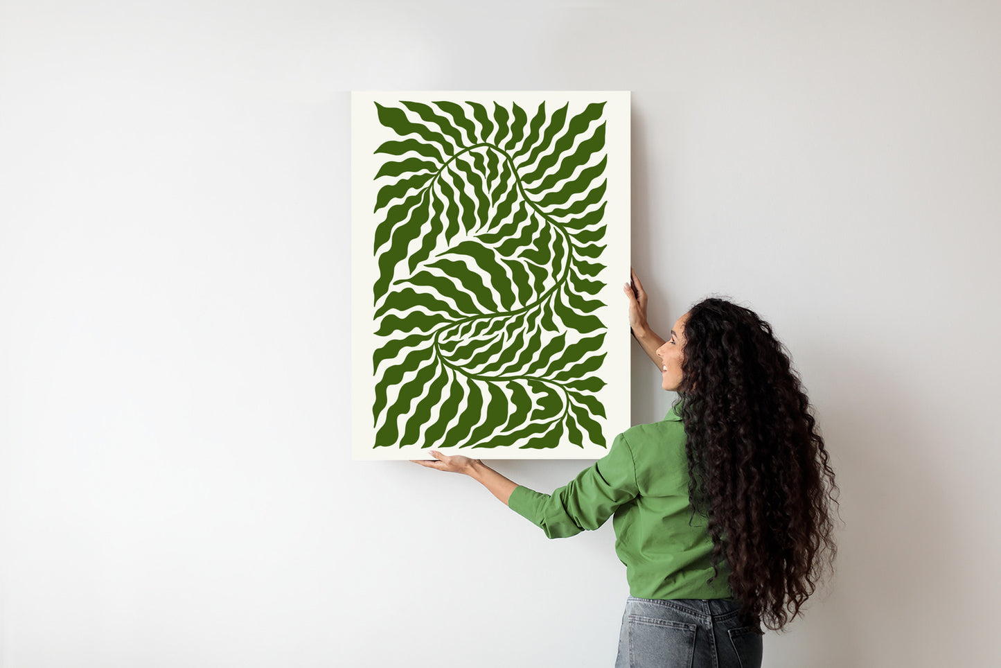Poster Minimalistische Abstraktion Der Botanischen Komposition