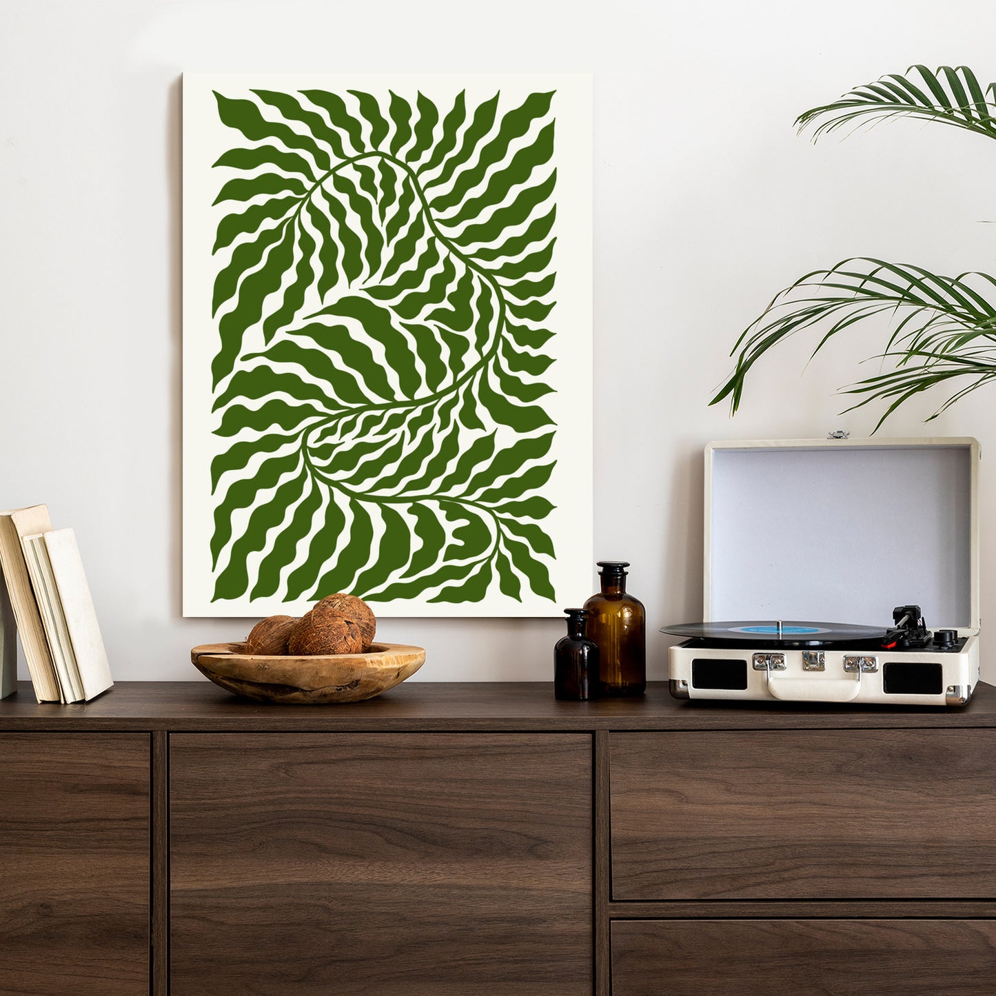 Poster Minimalistische Abstraktion Der Botanischen Komposition