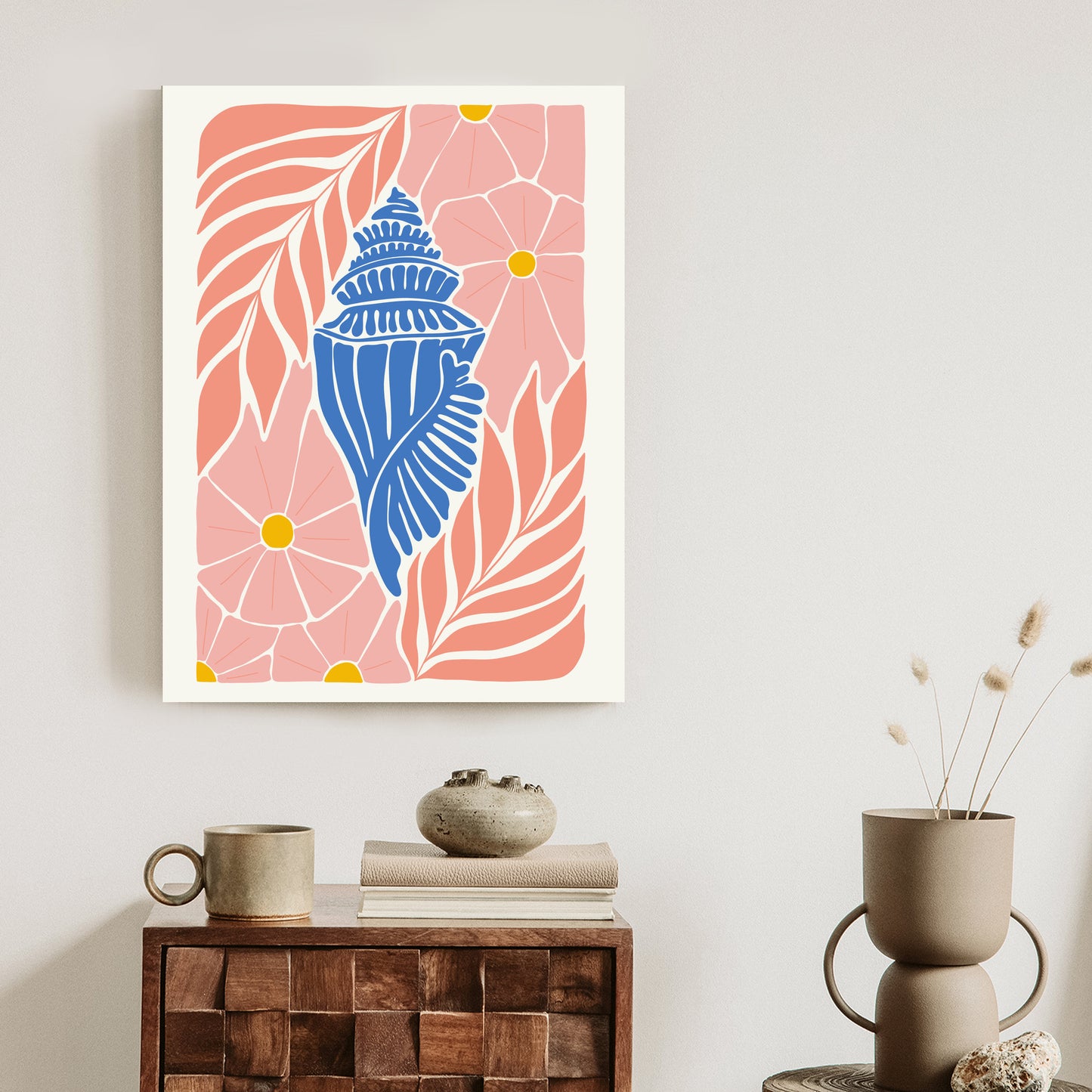 Poster Abstrakte Minimalistische Pflanzen Im Matisse-Stil