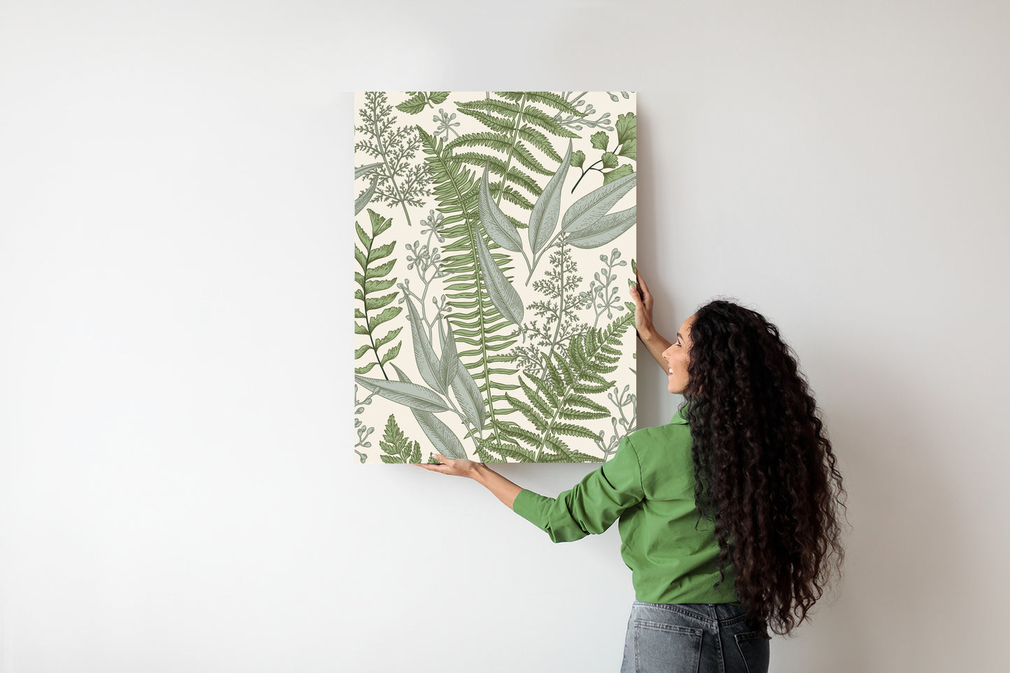 Poster Vintage-Wildpflanzen Auf Beigem Hintergrund