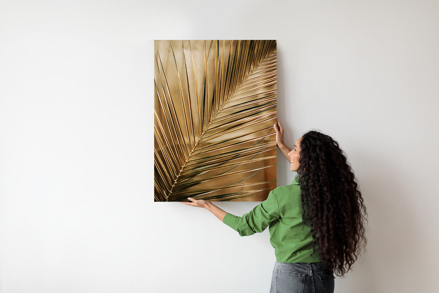 Poster Goldene Palmblätter