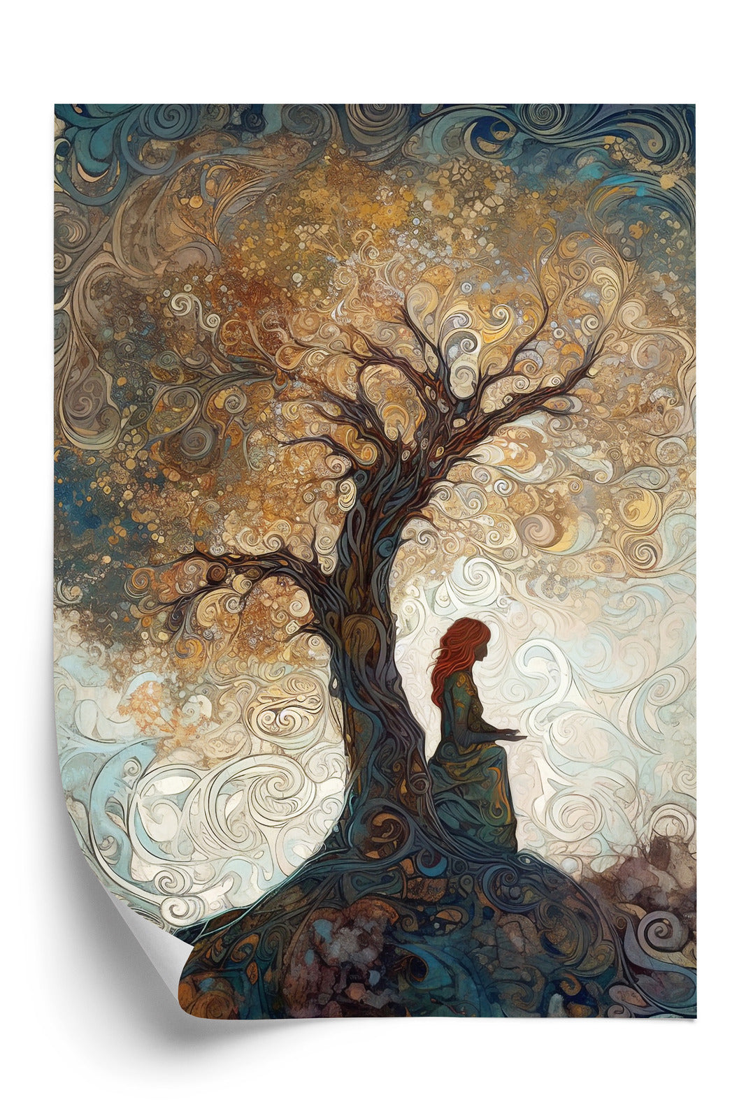 Poster Frau Und Der Baum Des Lebens
