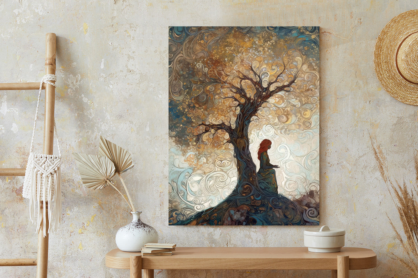 Poster Frau Und Der Baum Des Lebens