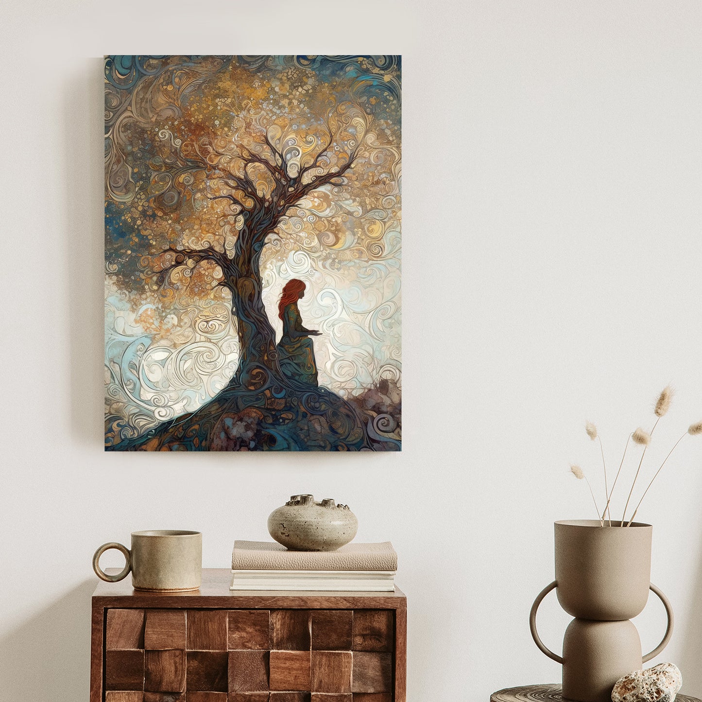 Poster Frau Und Der Baum Des Lebens