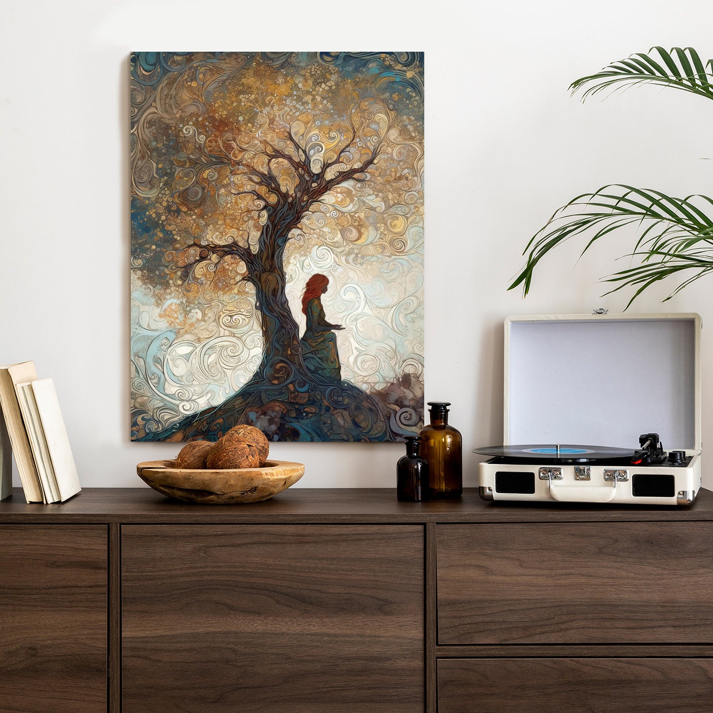 Poster Frau Und Der Baum Des Lebens