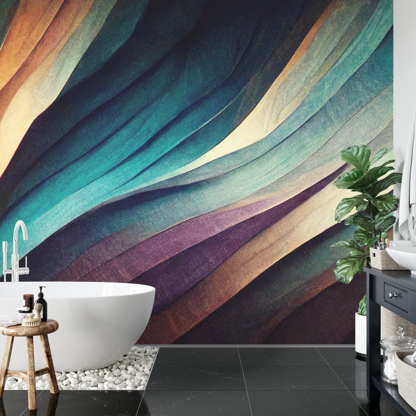 Fototapete Organic Lines As Abstract Wallpaper Background Design