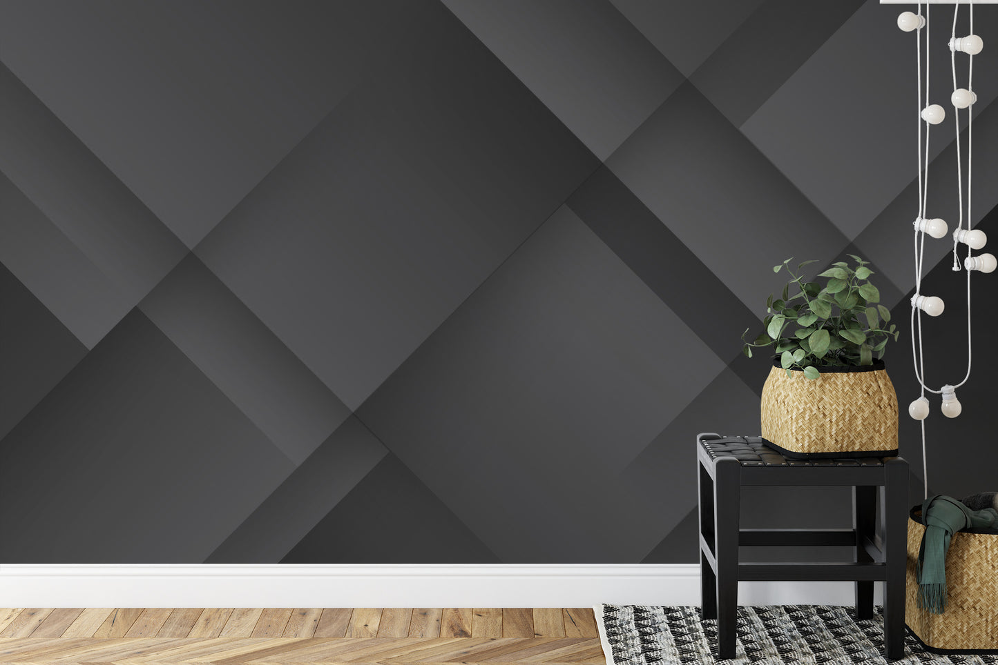 Fototapete Abstract Black Background. Abstract Graphic Design Banner Pattern Background Template.