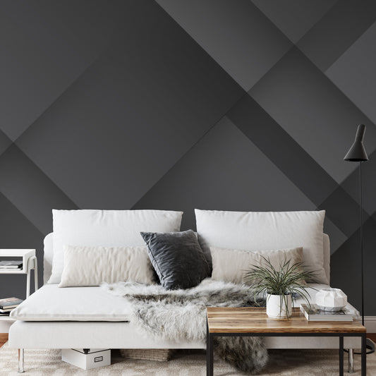 Fototapete Abstract Black Background. Abstract Graphic Design Banner Pattern Background Template.